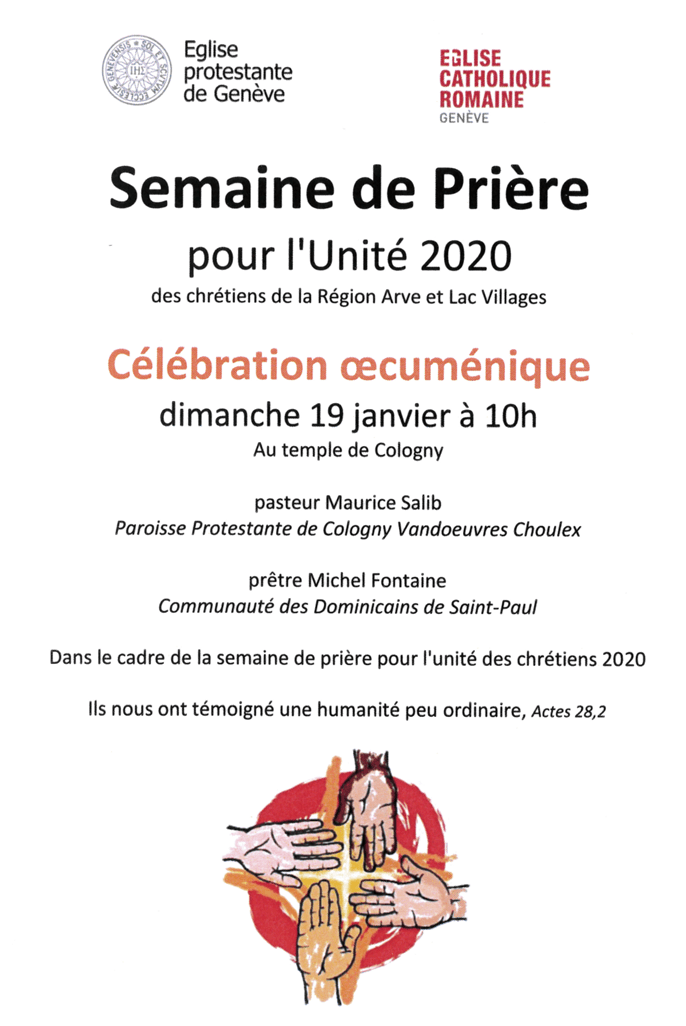 Semaine De Prière Pour L Unité Des Chrétiens Paroisse Saint Paul